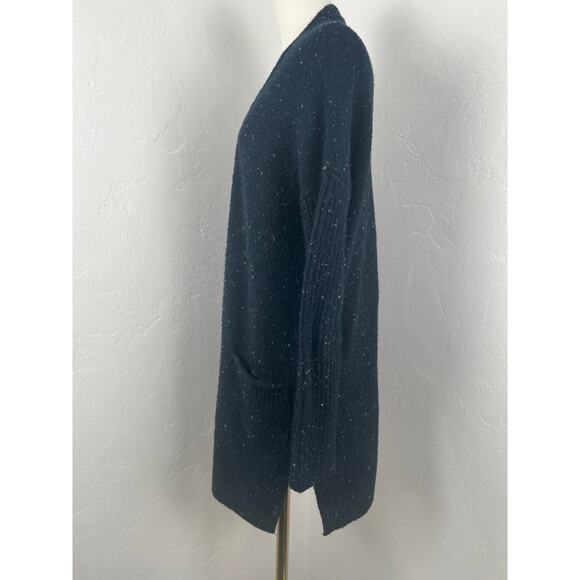 ABERCROMBIE & FITCH NUBBY KNIT DUSTER CARDIGAN SWEATER IN NAVY (Womens: Med) - Picture 4 of 15